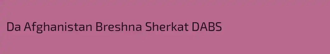 Da Afghanistan Breshna Sherkat DABS